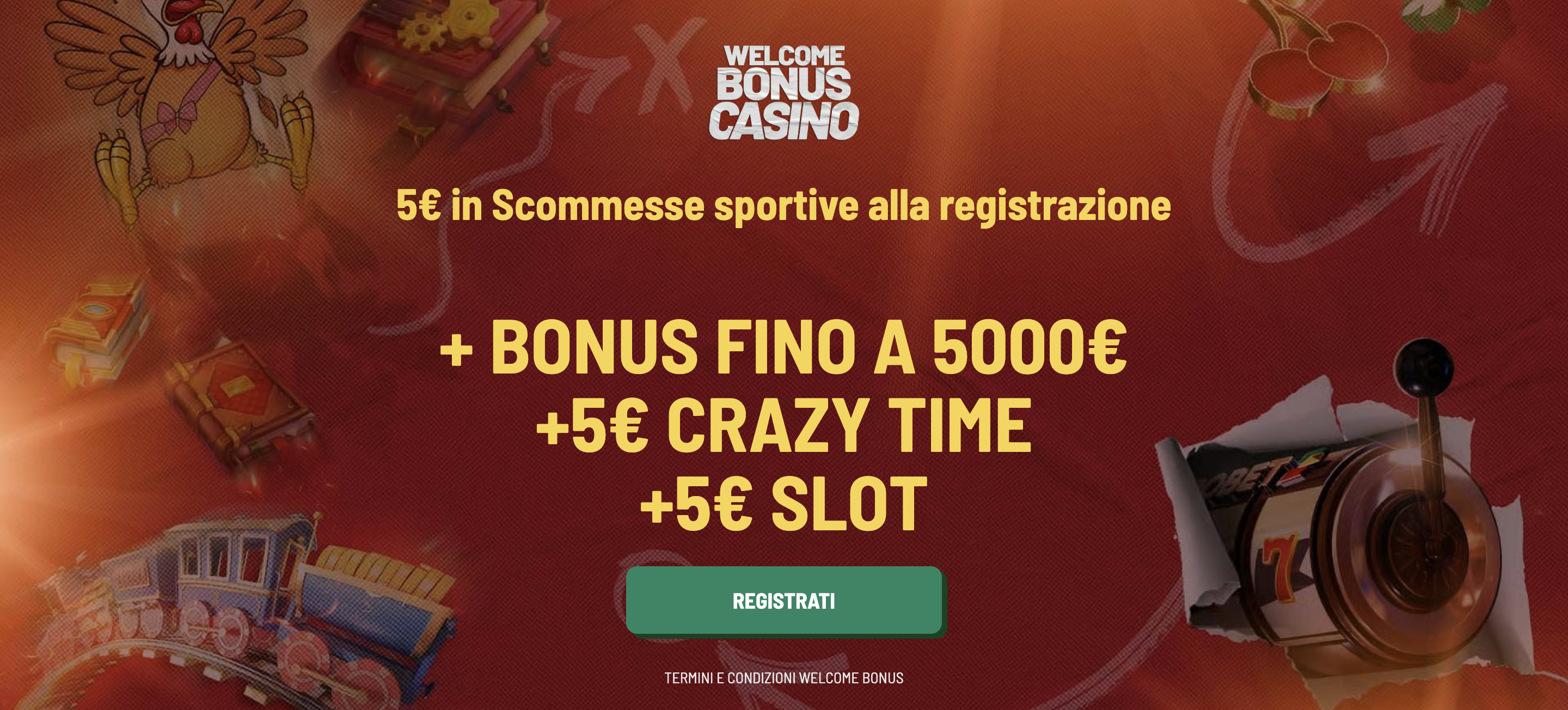 Eurobet 100% FINO A 5.000€ + 10€ BONUS CASINÒ